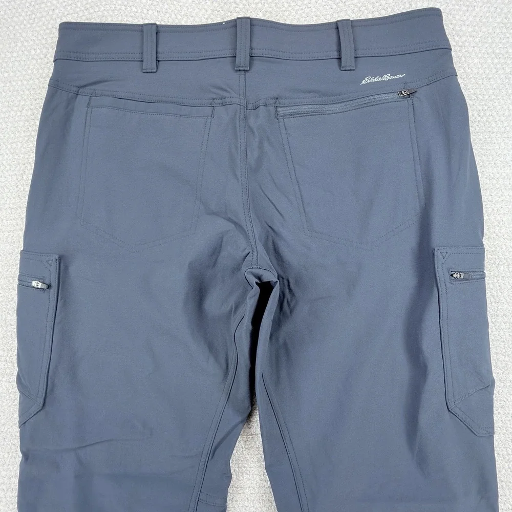 Eddie Bauer First Ascent Guide Pro Pants Mens 36x32 Blue Stretch Cargo Hiking